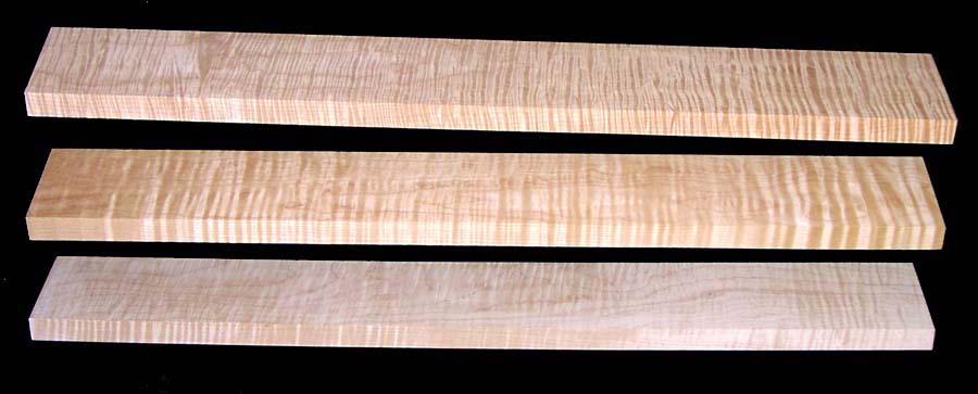 Guitar Neck Blanks Curly Maple Quilted Maple Honduran Mahogany And More
